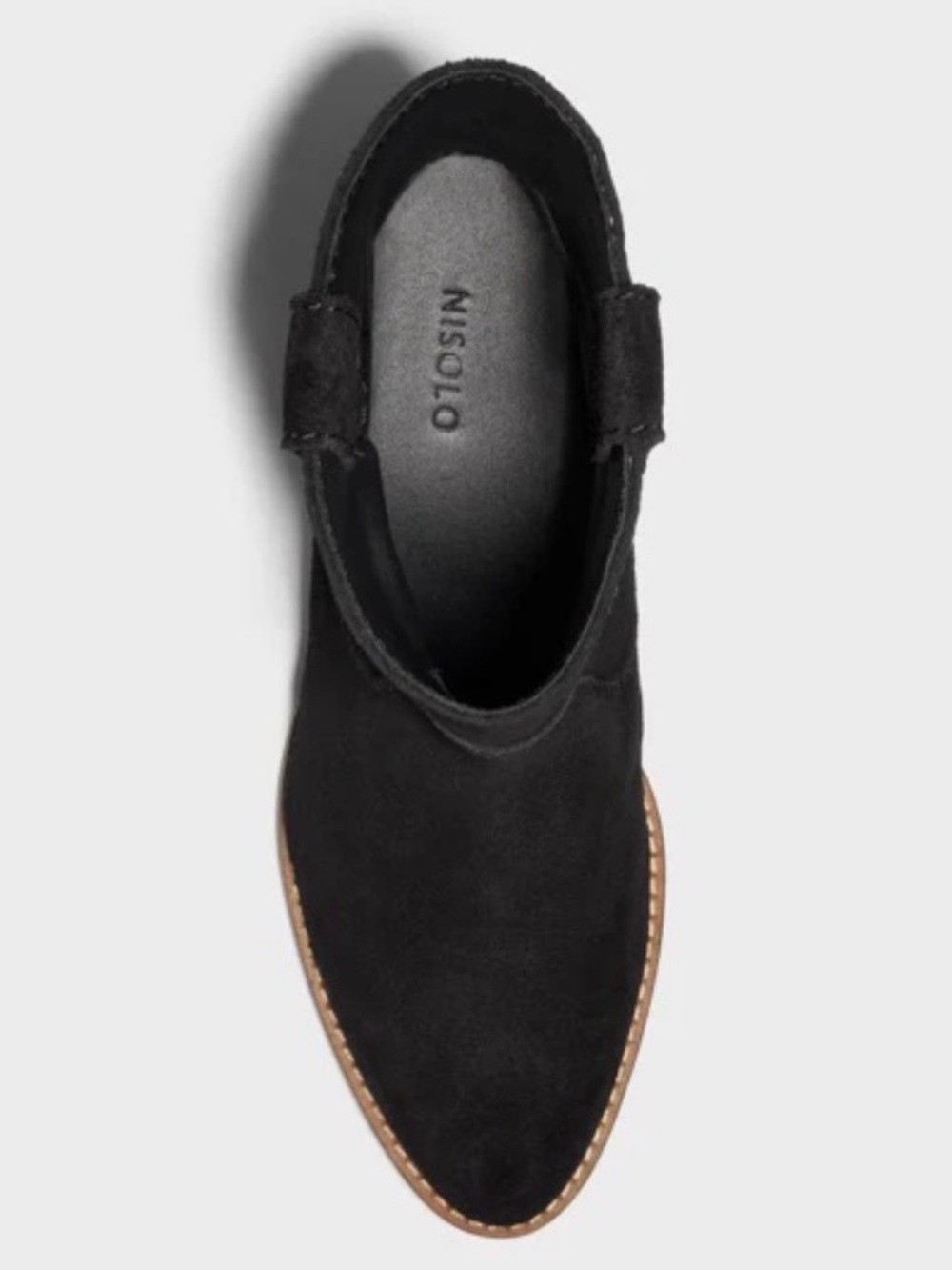 Nisolo Black Suede booties size 8 NWT - Picture 4 of 5